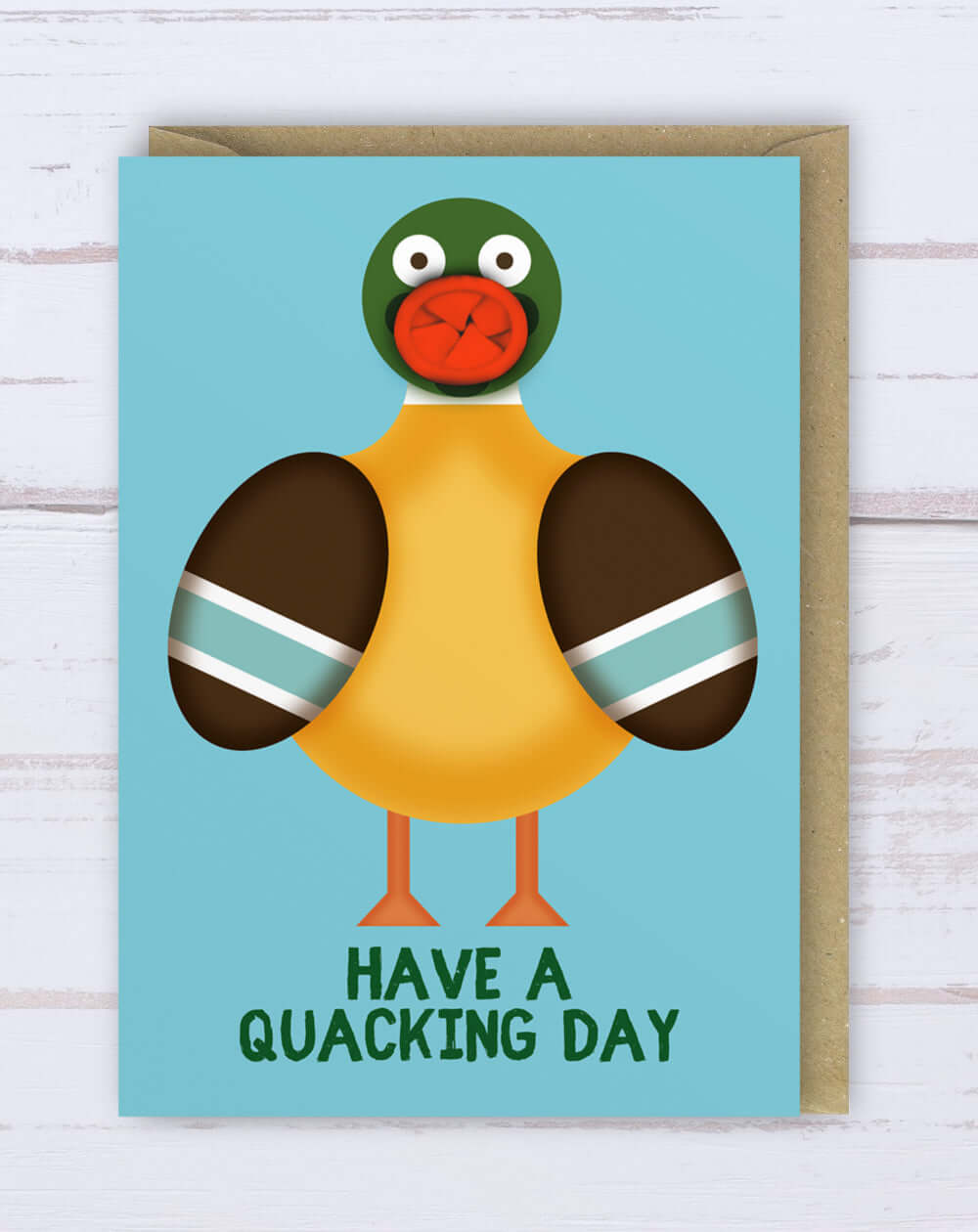 Quacking Day balloon card