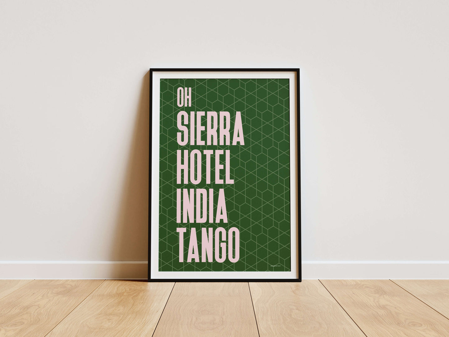 Oh SHIT | Nato Phonetic print