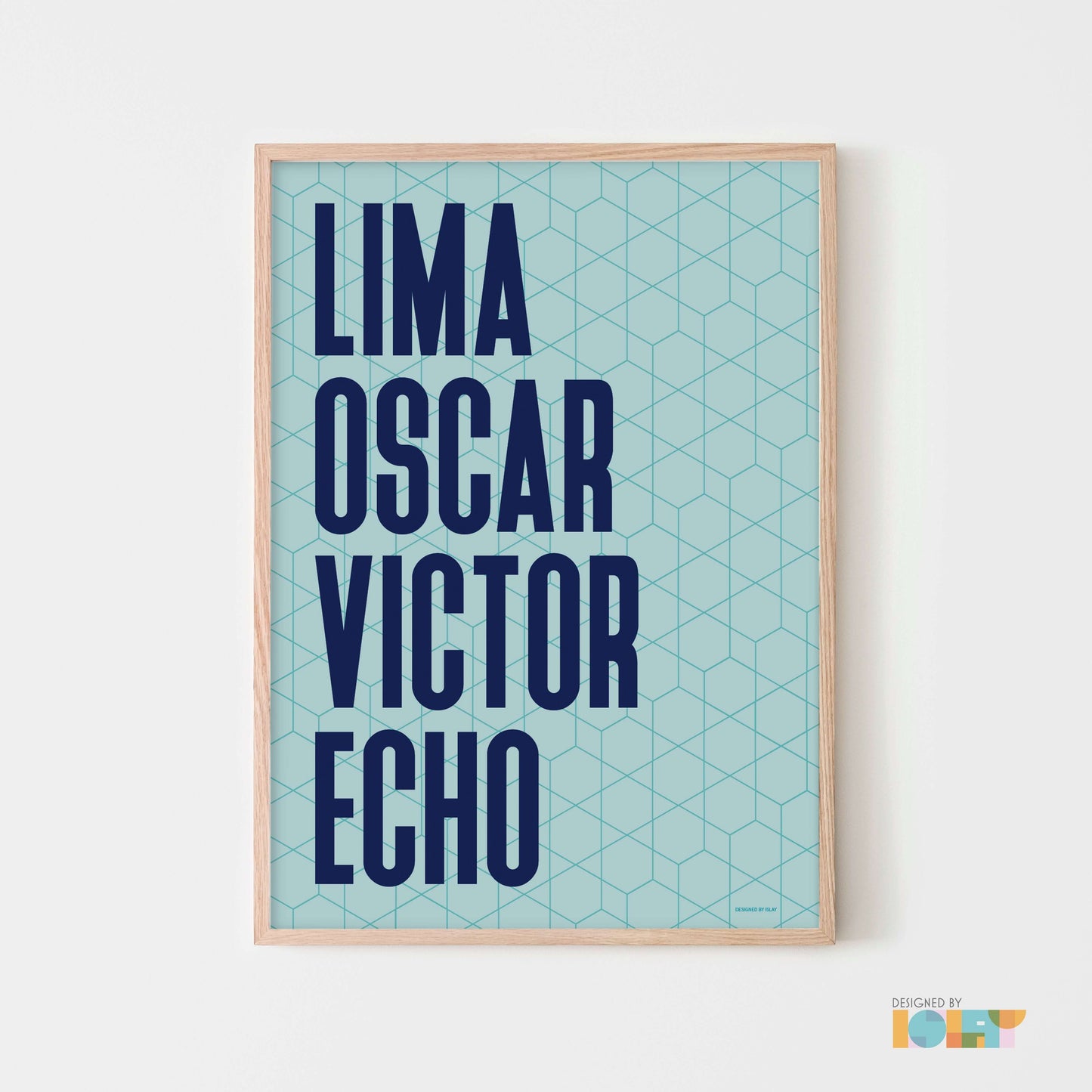 LOVE | Nato Phonetic print