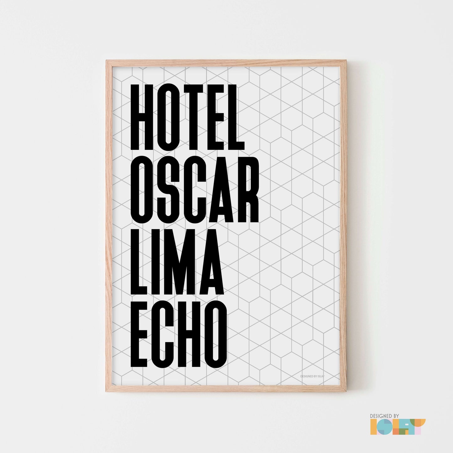 HOLE | Nato Phonetic print