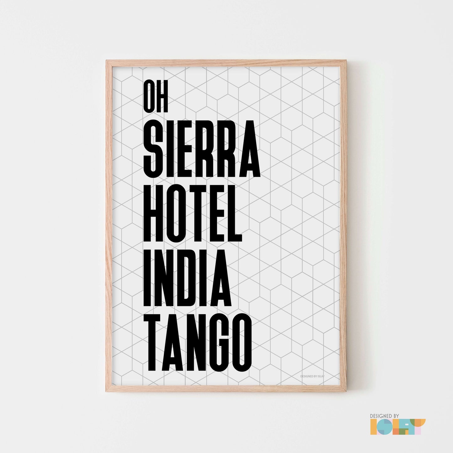 Oh SHIT | Nato Phonetic print