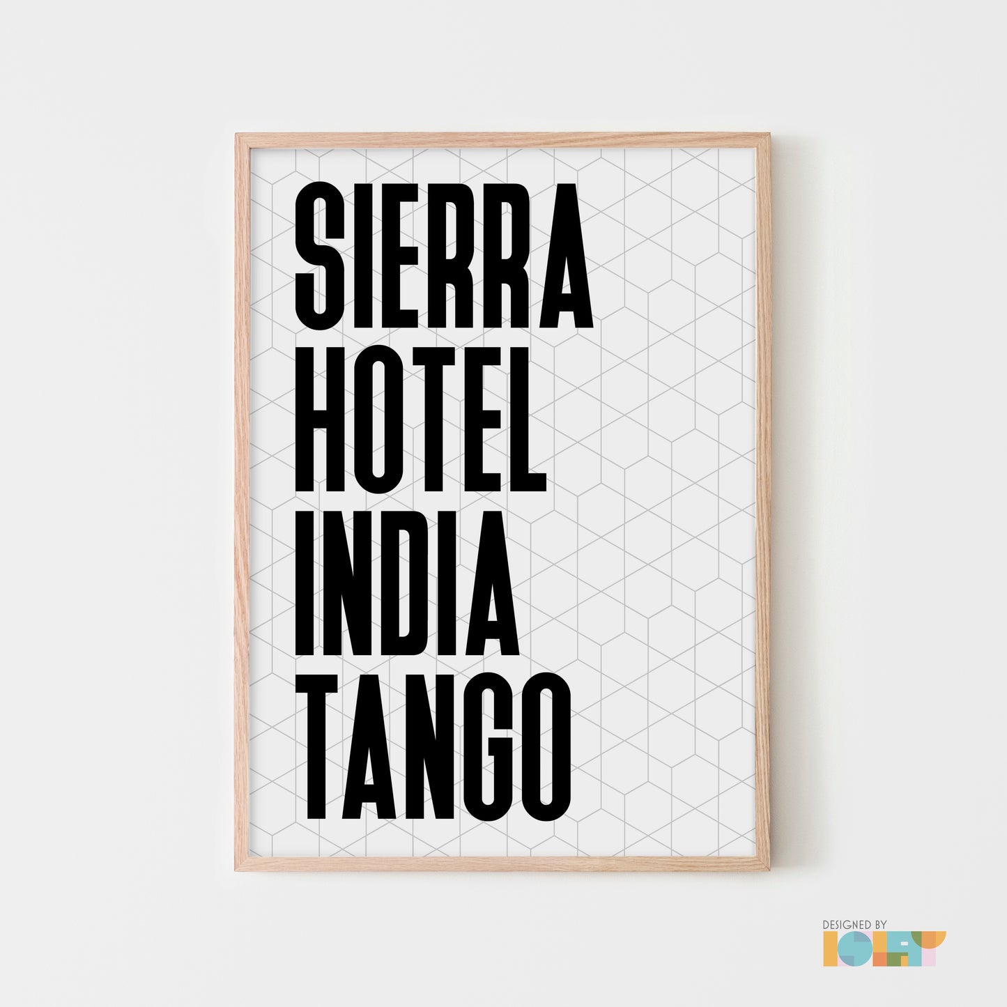 SHIT | Nato Phonetic print