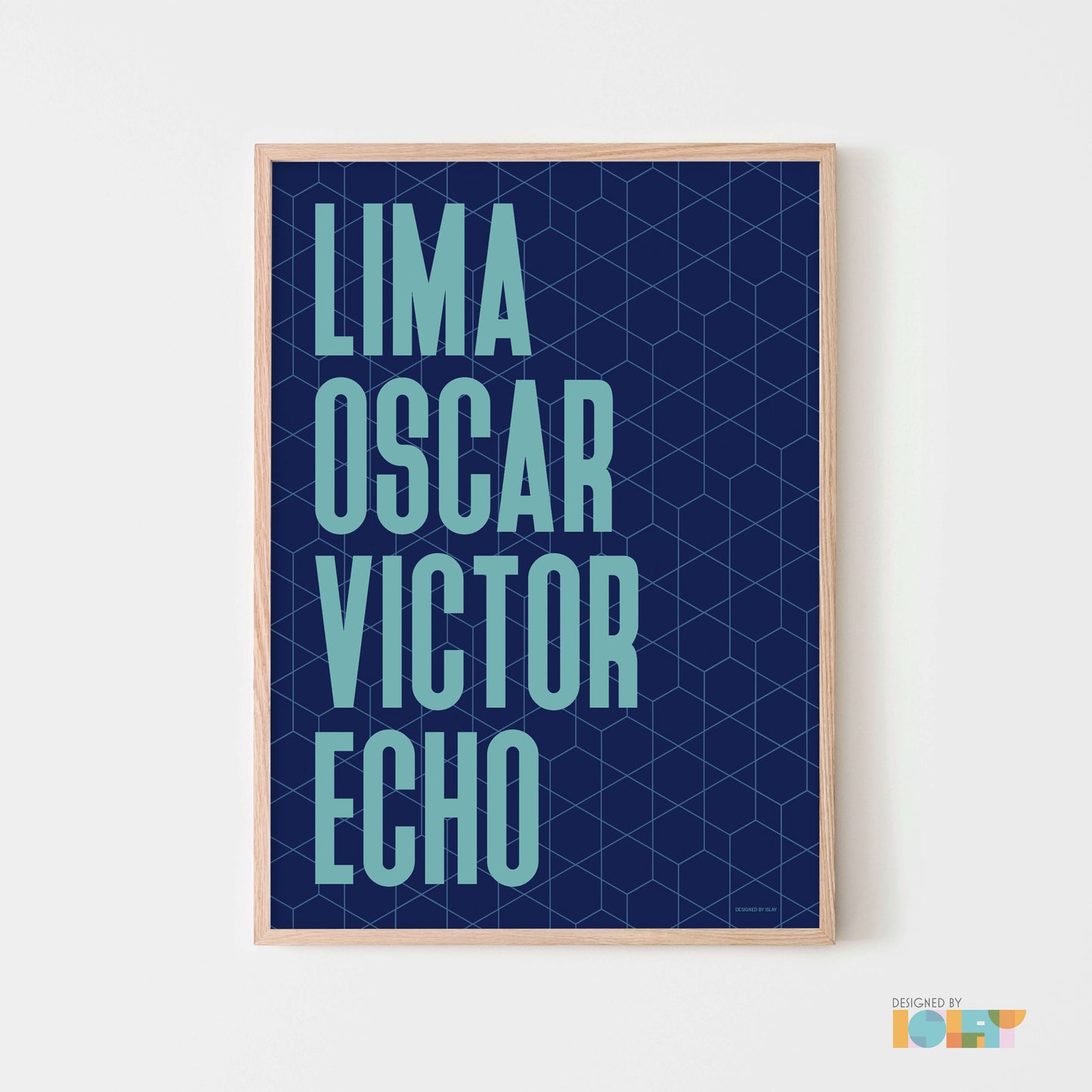 LOVE | Nato Phonetic print
