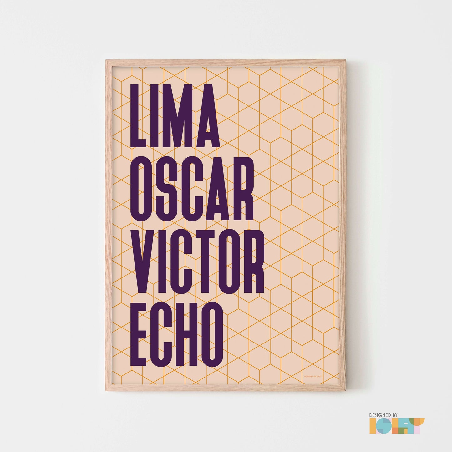 LOVE | Nato Phonetic print
