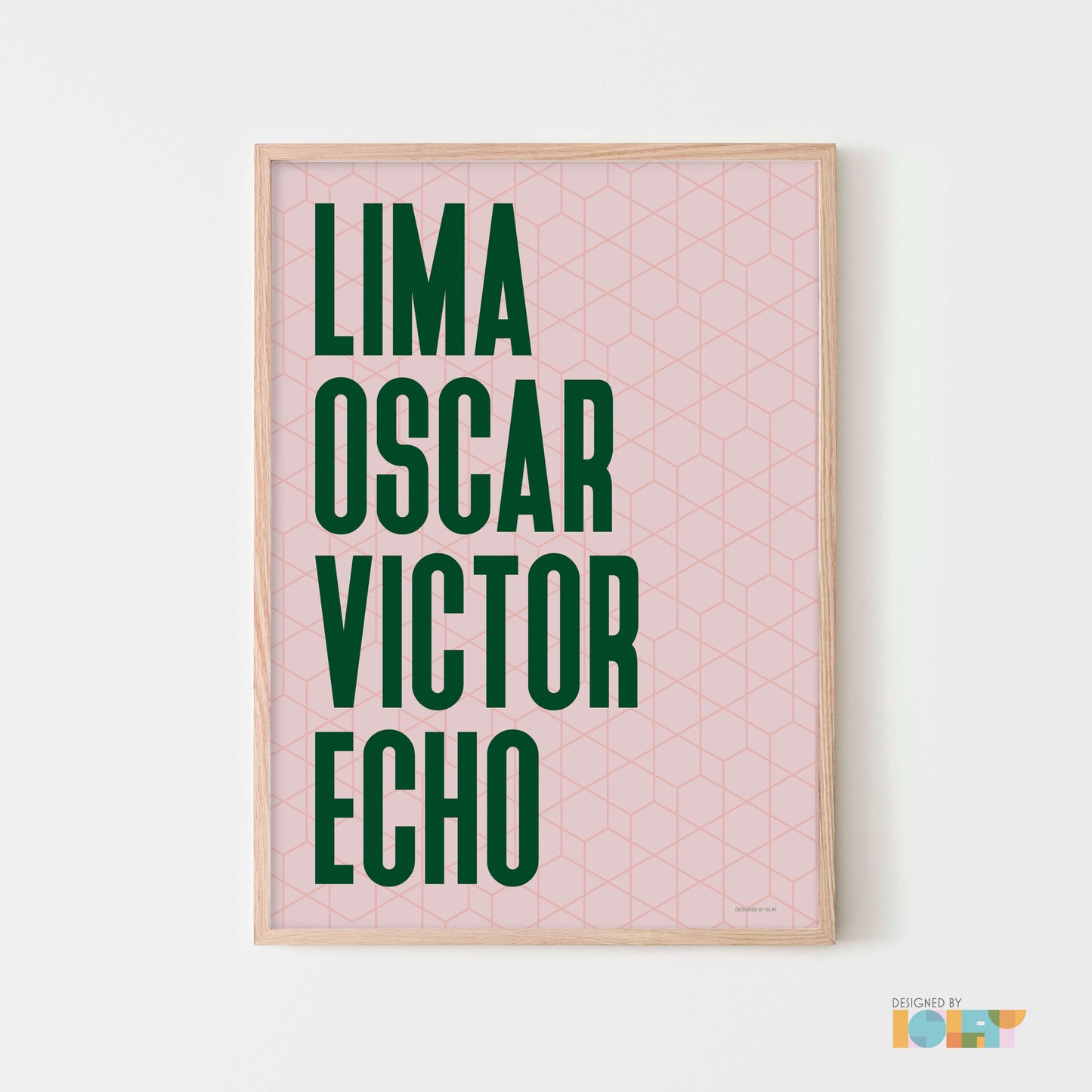 LOVE | Nato Phonetic print