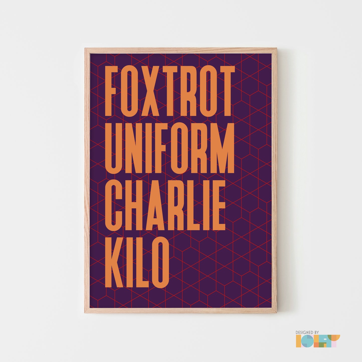 Foxtrot Uniform Charlie Kilo | Nato Phonetic print