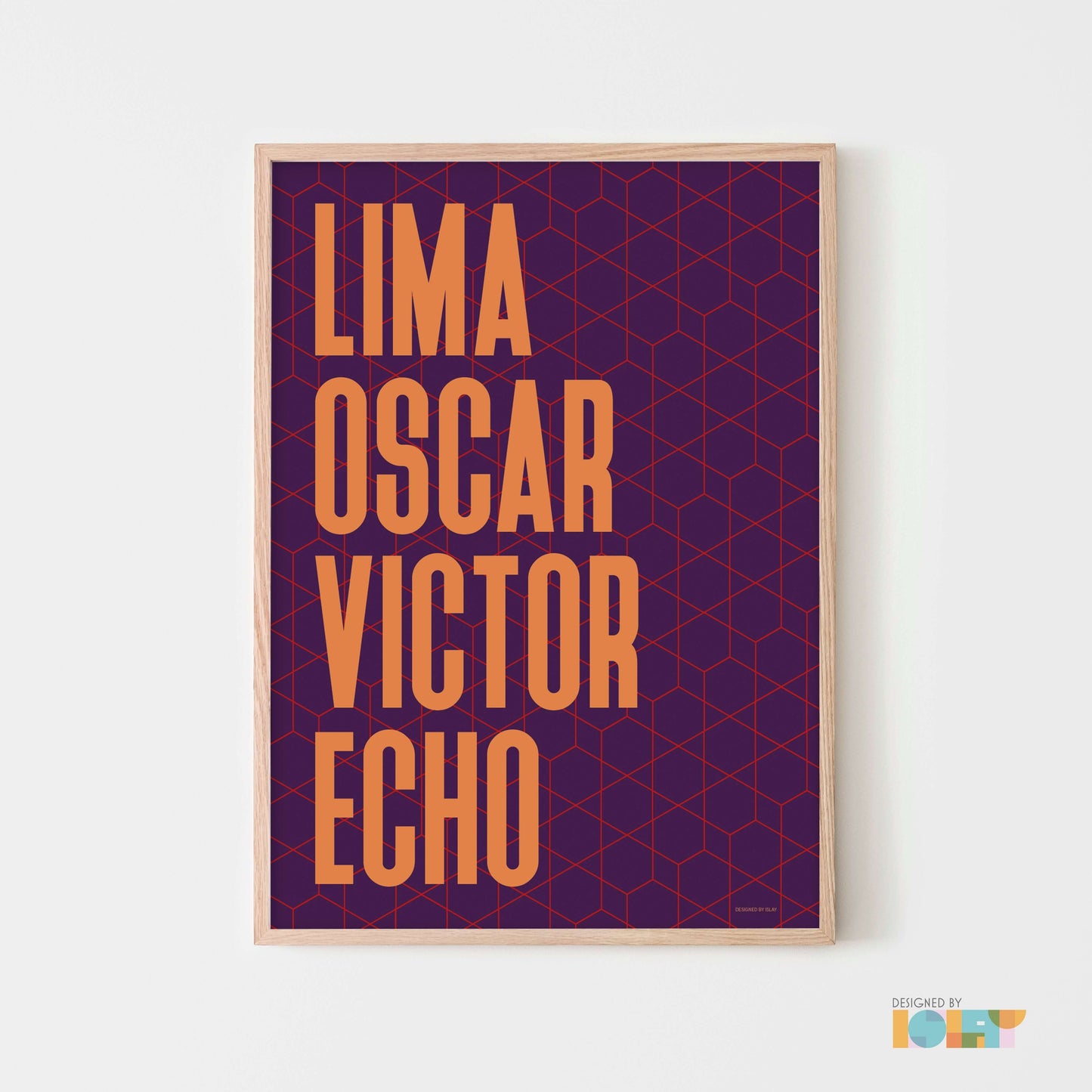 LOVE | Nato Phonetic print