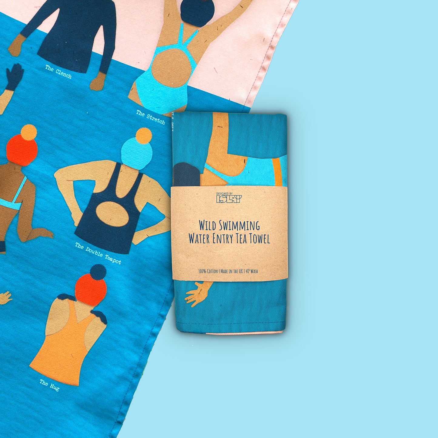 Wild Swimming | Water Entry Teatowel