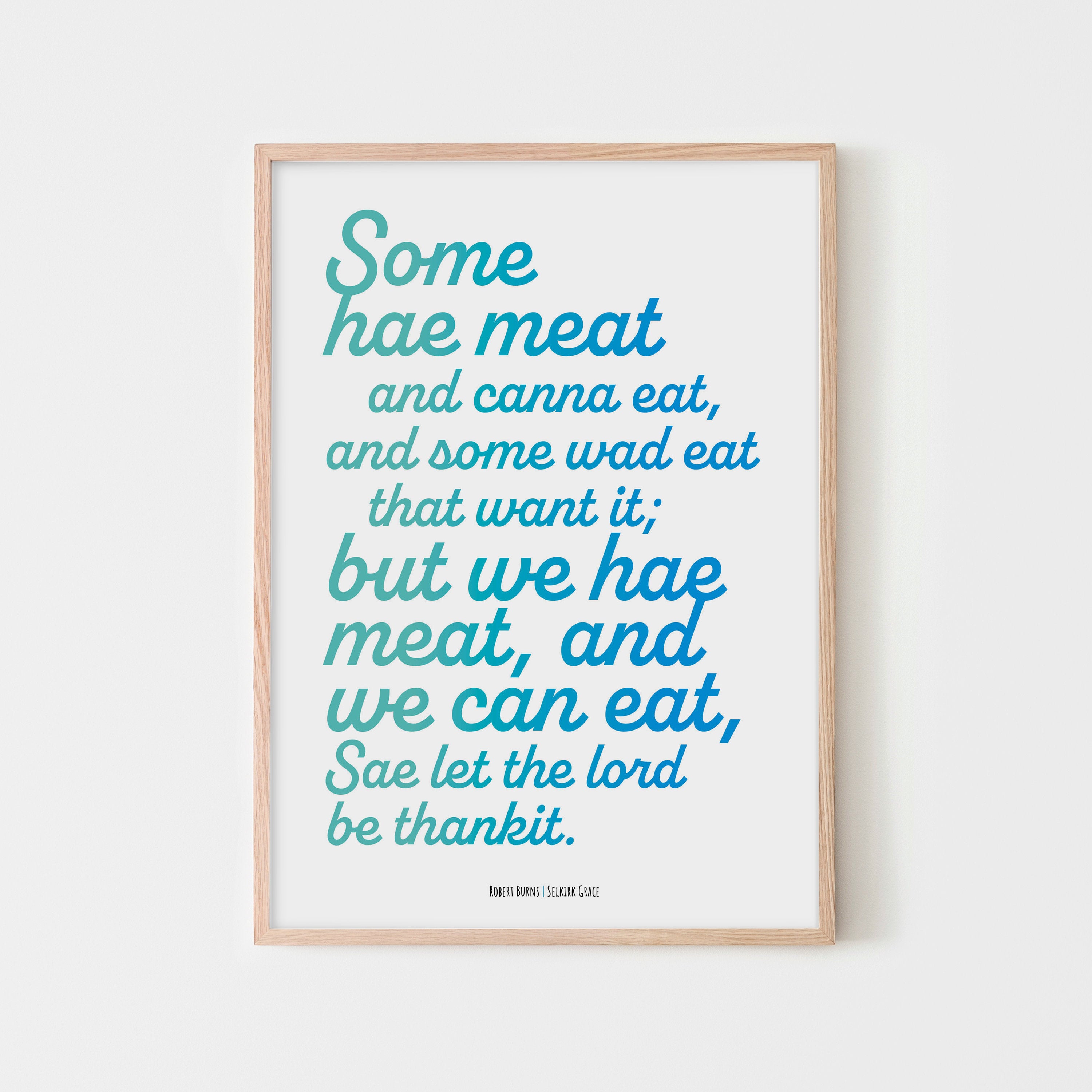 Selkirk Grace Robert Burns Words Art selkirk-grace-robert-burns-words-art