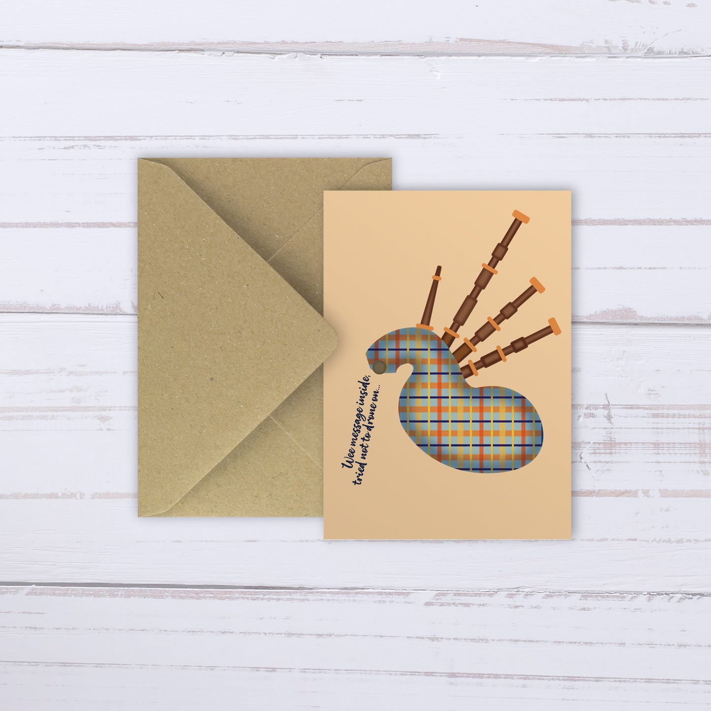 Bagpipes balloon card | Drone