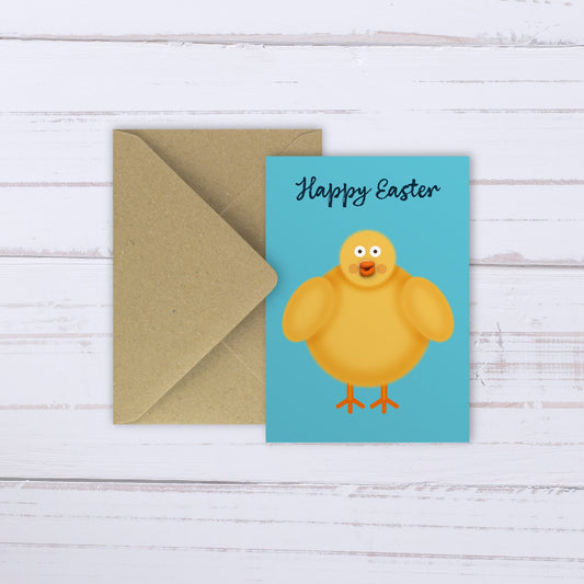 Easter Chick balloon card