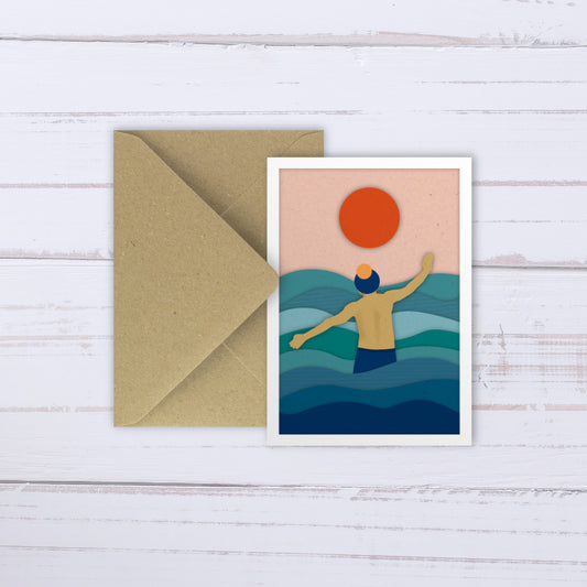 Wild Swimming Man | card
