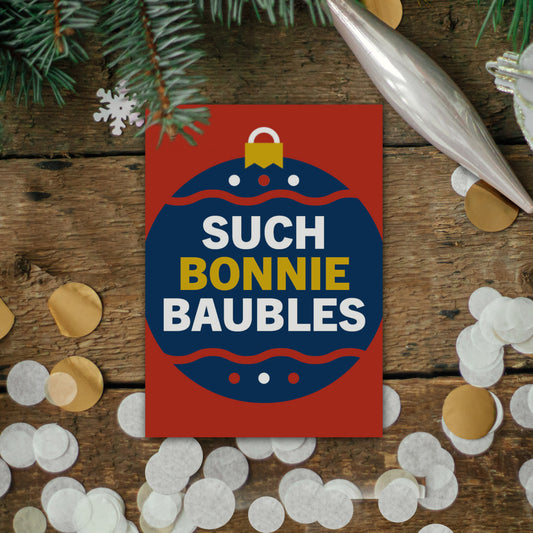 Scottish Christmas card | Bonnie Baubles