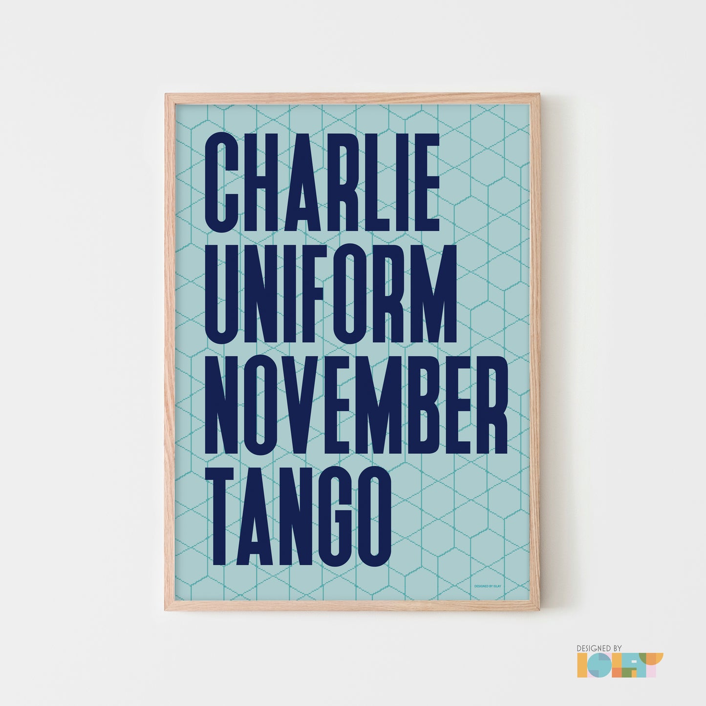 Charlie Uniform November Tango | Nato Phonetic print