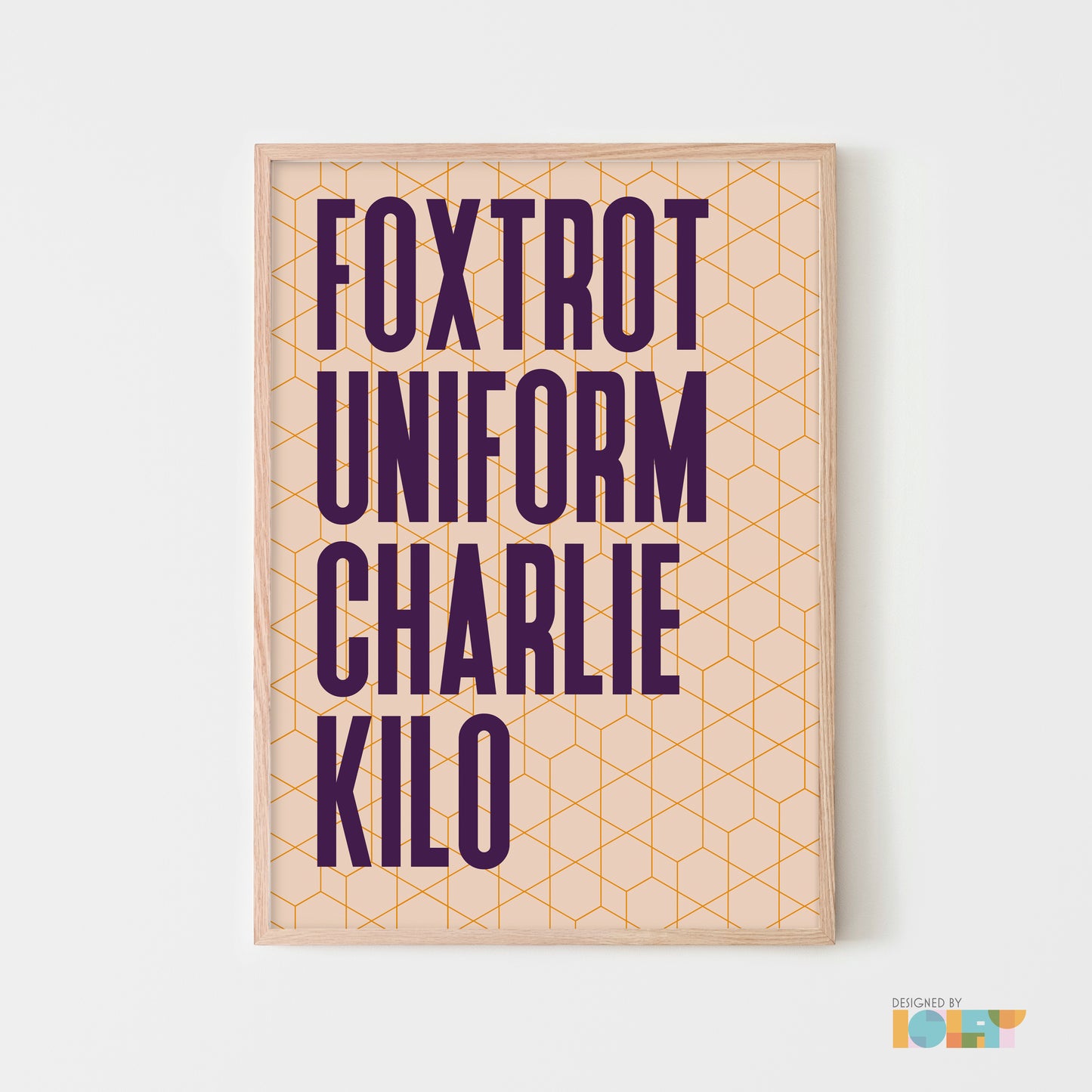 Foxtrot Uniform Charlie Kilo | Nato Phonetic print