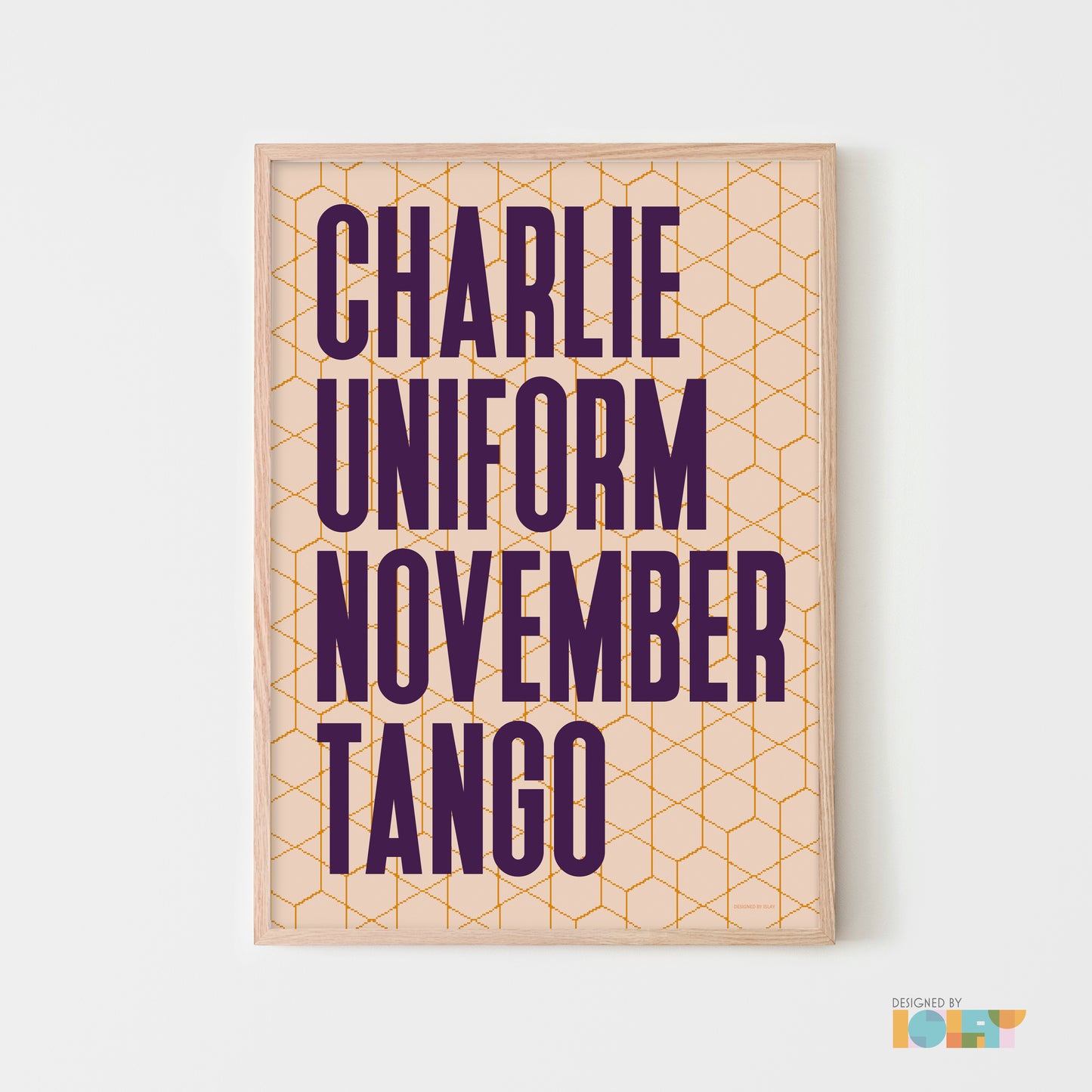 Charlie Uniform November Tango | Nato Phonetic print