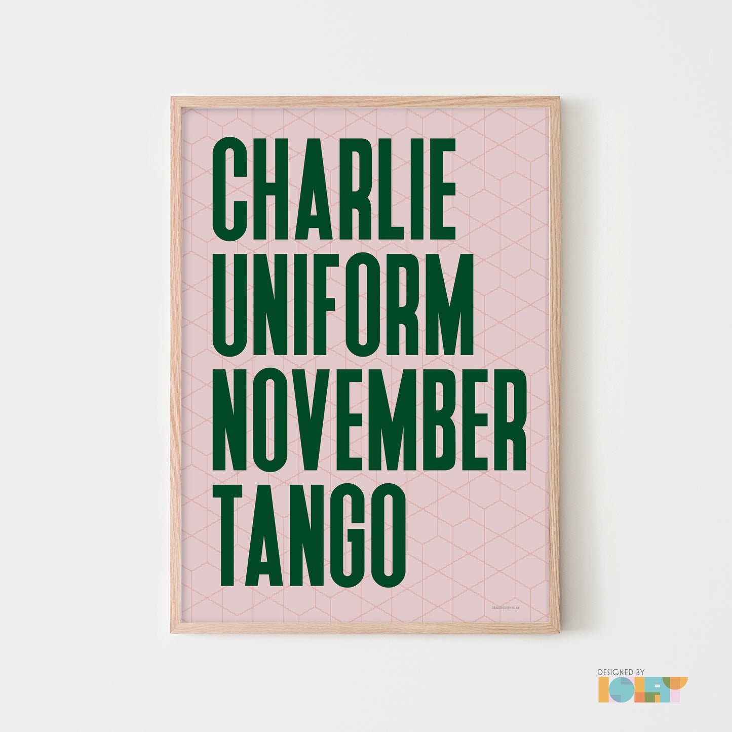 Charlie Uniform November Tango | Nato Phonetic print