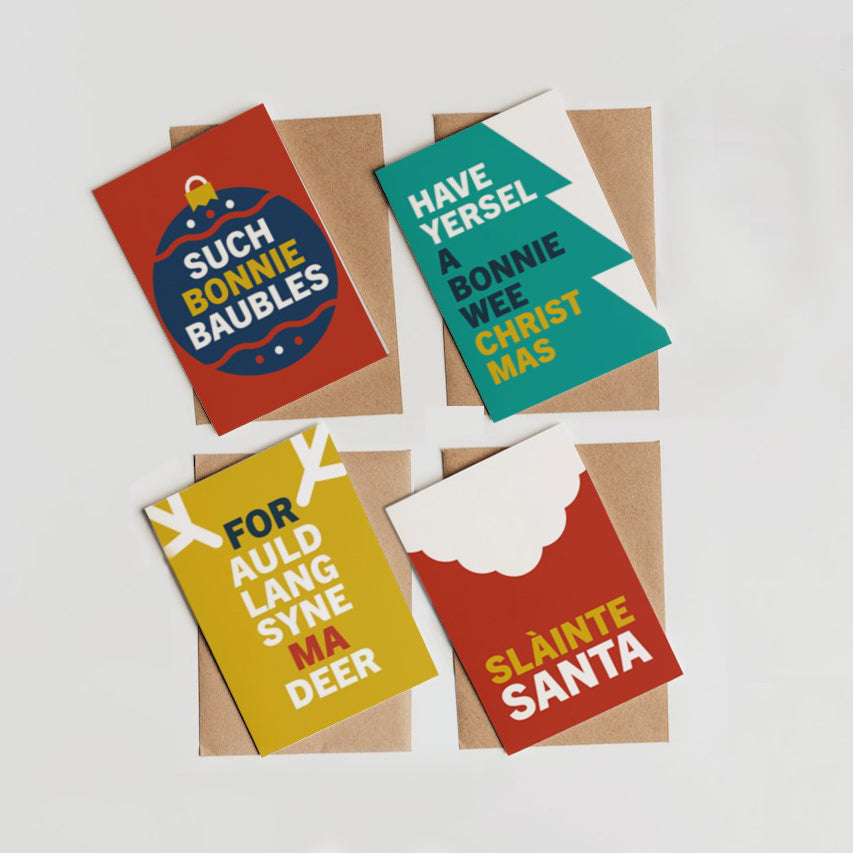 Scottish Christmas card sets