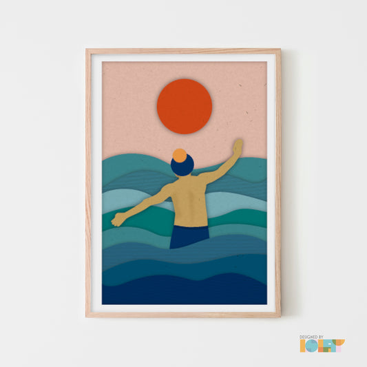 Wild Swimming Male | print
