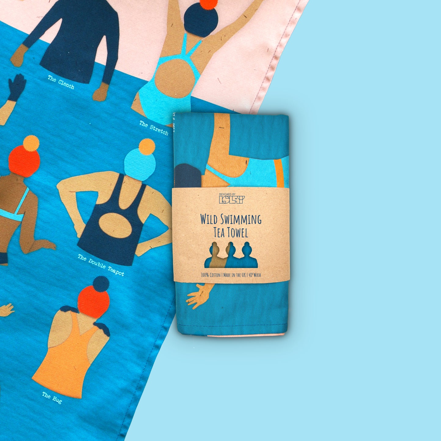 Wild Swimming  | Water Entry Teatowel