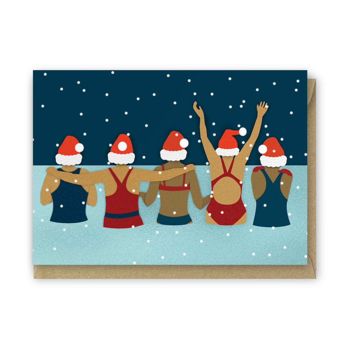 Wild Swimming Group Christmas card