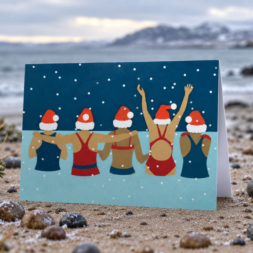 Wild Swimming Group Christmas card