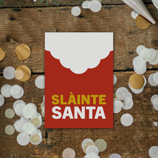 Scottish Christmas card | Slàinte Santa