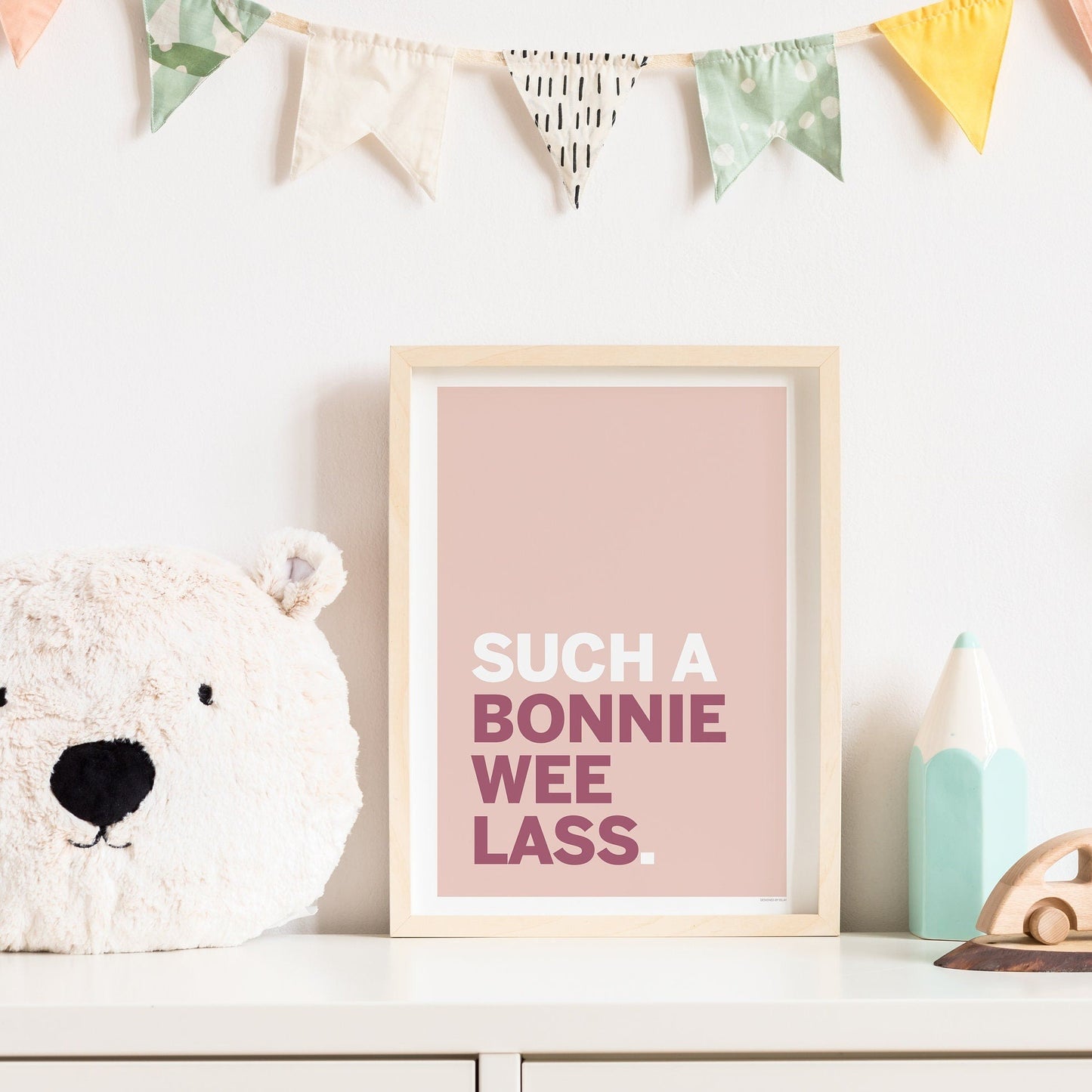 Such a bonnie wee lass print