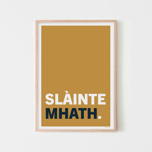 Slàinte Mhath | print