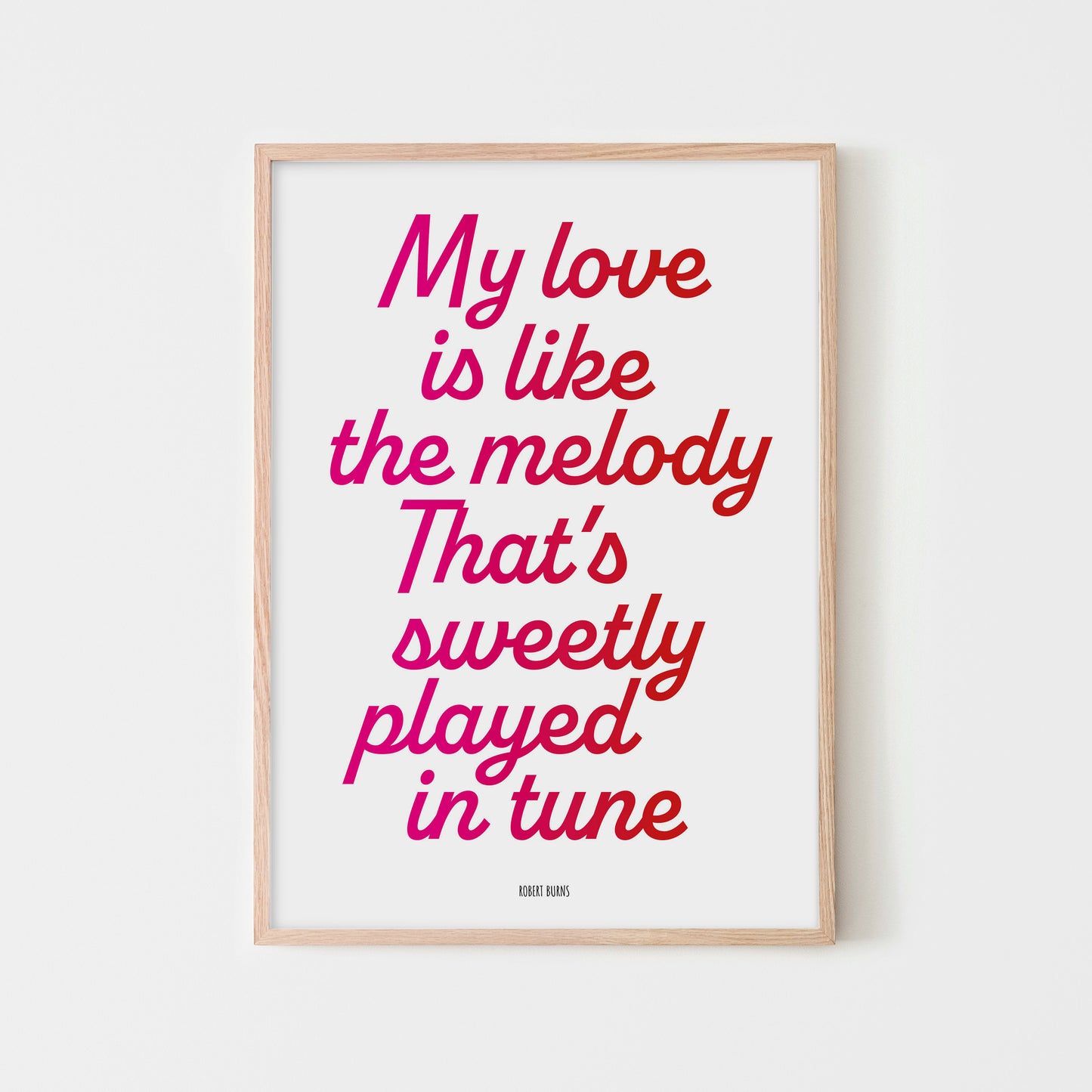Robert Burns Melody | print