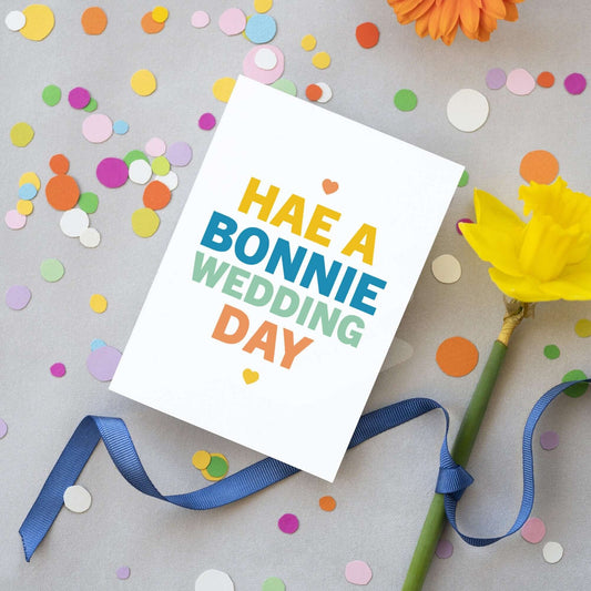 Bonnie Wedding Day | card colourful