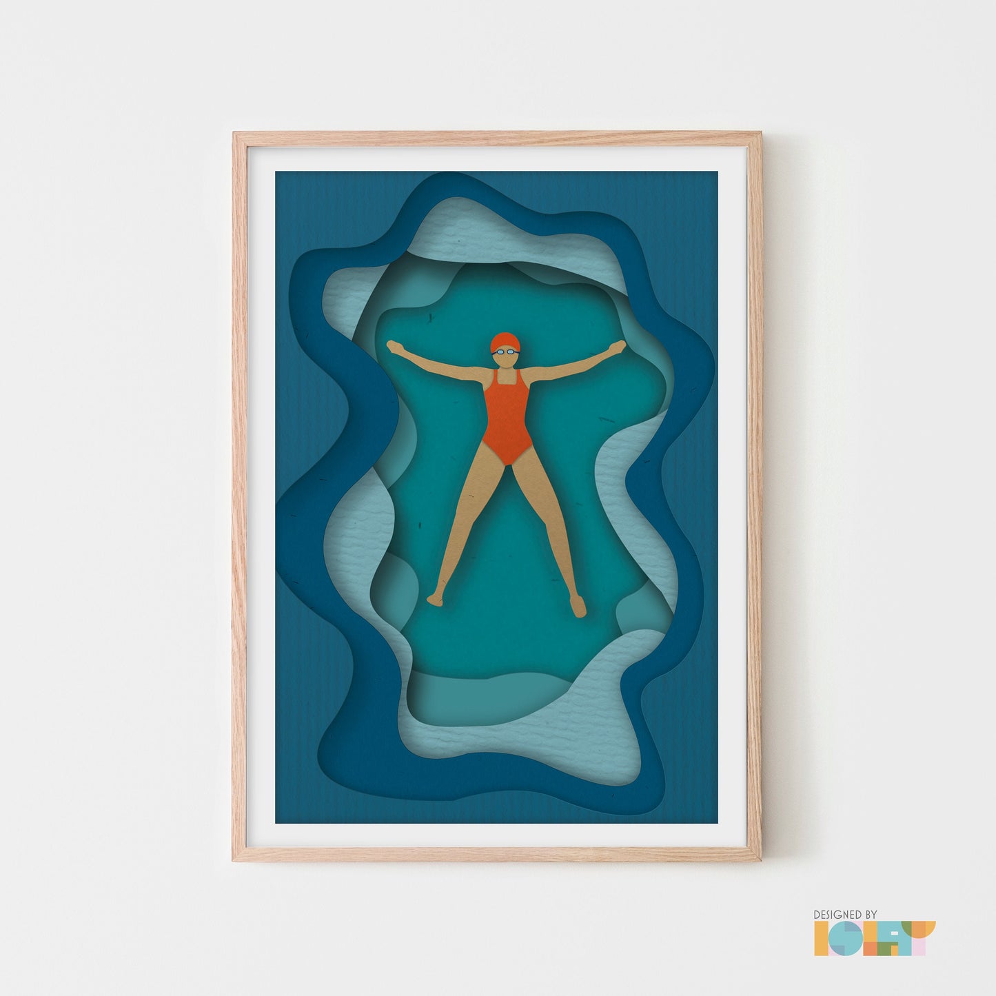 Wild Swimming Floating | print